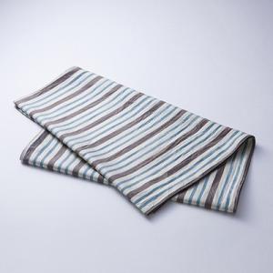 江戸時代から続く高級絹織物「甲斐絹」　「甲斐絹座」　甲斐絹ストール　太縞茶　株式会社甲斐絹座・山梨県...