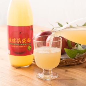 フルーツジュース りんごジュース 林檎倶楽部 1000ml 6本 セット 果汁100% ジュース 青森県産 ストレート りんご リンゴ 津軽 ブレンド 五代農産加工 青森県｜nipponselect