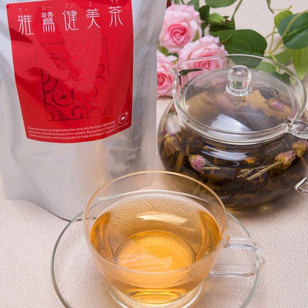 ブレンド茶 雅鷺健美茶 100g 茶葉 ワイルドローズ 鉄観音 ハクゴウギンシン 3種のブレンド ウ...