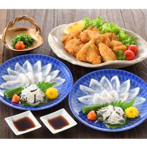 ふくざんまい 刺身・唐揚 2〜3人前セット フグ刺し 国産
