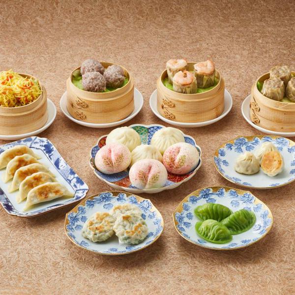 得々飲茶セット 10種32個 焼売 餃子 小籠包 桃饅頭 中華惣菜