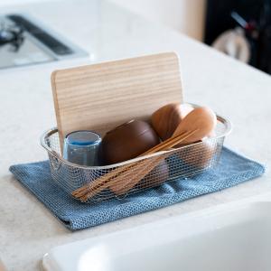 食器かご 給食道具 18-8ステンレス製食器盆用かご(1-0197-0501
