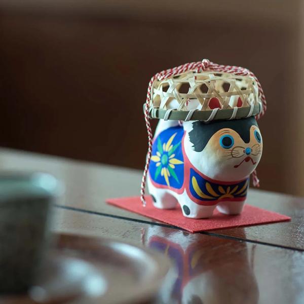 兵庫 エビスシマダ 犬張子竹籠かぶり 縁起飾り ギフト 犬張子 飾り 縁起物