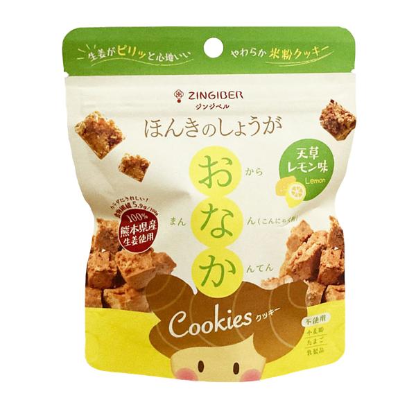 ジンジベル ほんきのしょうが おなかクッキー 天草レモン味 12袋 米粉クッキー