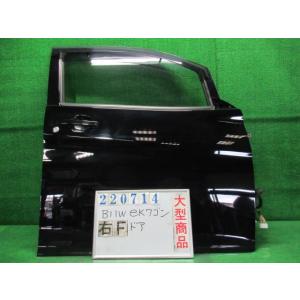 ｅＫワゴン DBA-B11W 右 フロント ドア ASSY E X42  アメジストブラックパール ...