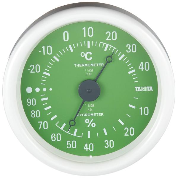 タニタ 温湿度計 温度 湿度 アナログ グリーン TT-515 GR