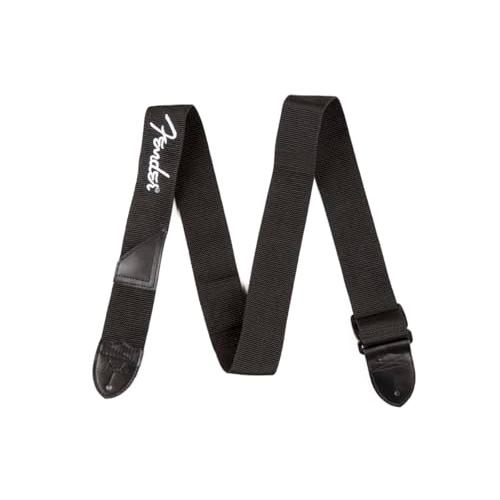 [フェンダー] ストラップ 2" Black Poly Strap w/White Logo