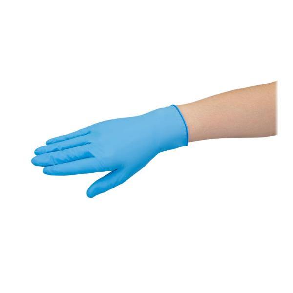 エステー 二トリル手袋 粉付(100枚入)M ブルー No.981