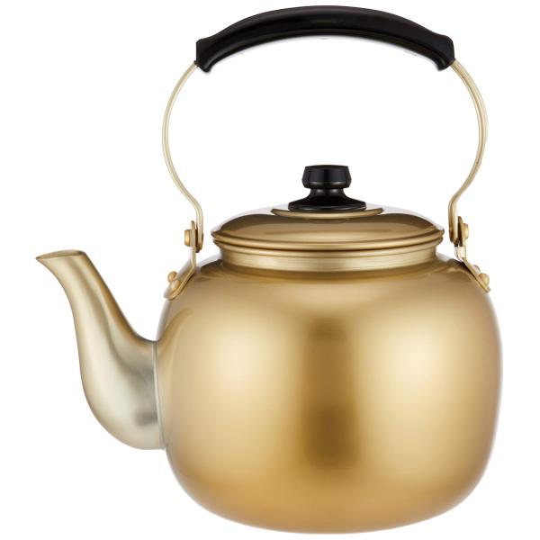 アカオアルミ 湯沸 6l アルミニウム(しゅう酸アルマイト)、ツル・ツマミ(フェノール樹脂) 日本 ...