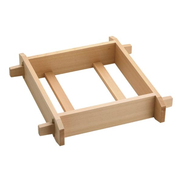 遠藤商事 TKG 角セイロ 天然木(サワラ) サイズ(cm)33 浅型 幅×奥行×深さ(mm)335...