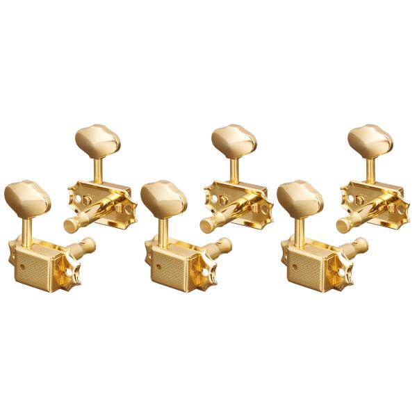 SCUD クルーソンタイプペグ、バタービンズノブ、3+3 ゴールド 2042GS