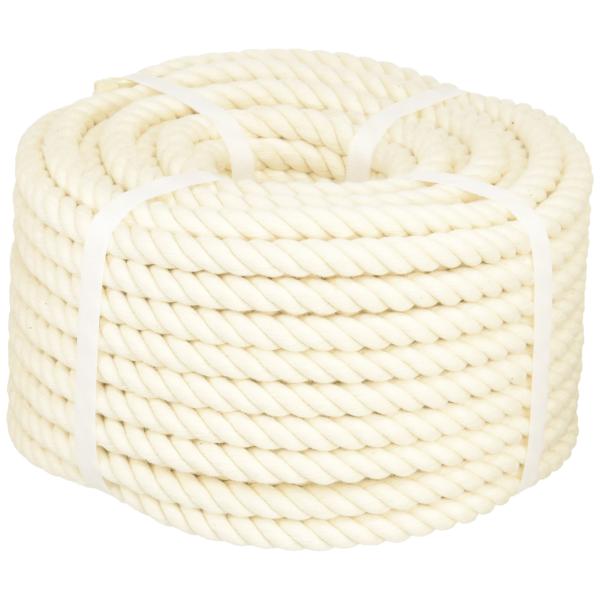TRUSCO(トラスコ) 綿ロープコイル巻きφ9×20mコイル巻