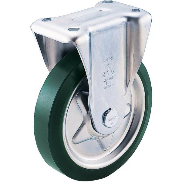 TRUSCO(トラスコ) プレス製ウレタンキャスター 固定 Φ130 TUK-130