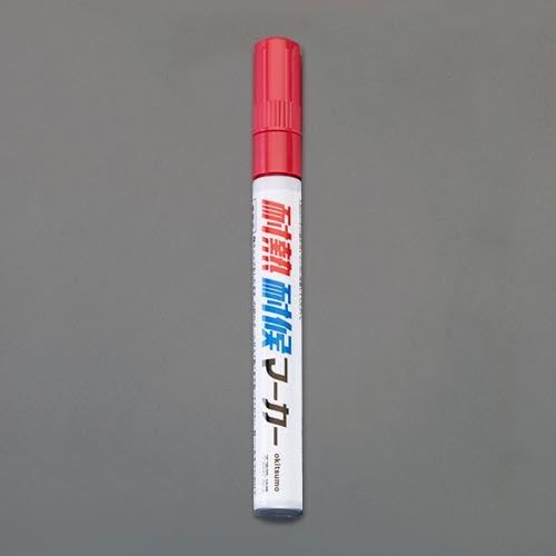 [赤/中字] 油性・耐熱耐候マーカー EA942CD-1