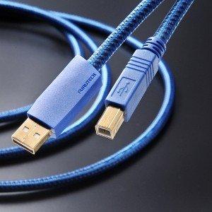 フルテック ハイエンドオーディオグレードUSBケーブル 【A】タイプコネクターオスと【B】タイプコネ...