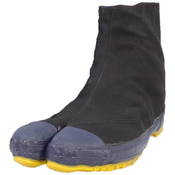 力王 貼付たび 軽快地下たび 5枚コハゼ 黒 25.0cm KH5