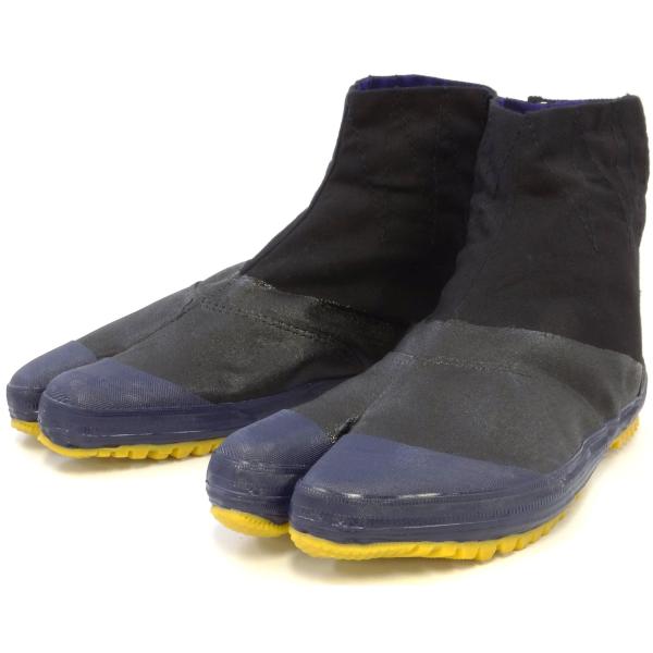 力王 貼付たび 実用地下たび 5枚コハゼ 黒 25.0cm JH5