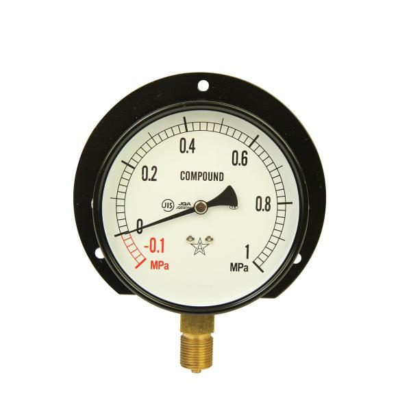 右下精器製造 汎用圧力計B100・G3/8 S42・+1×-0.1MPa
