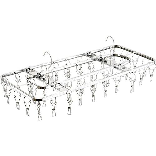 下村企販 壊れにくくて永く使える ピンチハンガー 40ピンチ 【日本製】 安定して干せる2点フック ...