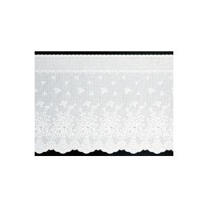 明和グラビア MEIWA 貼ってはがせるカーテン(ウインドーレース) 90cm丈×90cm 小花柄 ...