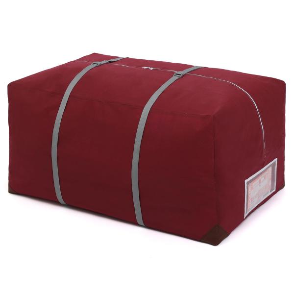 アストロ 収納ケース 布団一式用 ワインレッド 通気性の良い不織布製 ビッグサイズ 引っ越し 輸送用...