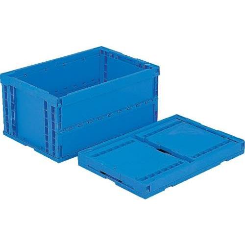 649x439x327mm/76.5L 折畳コンテナ(青)