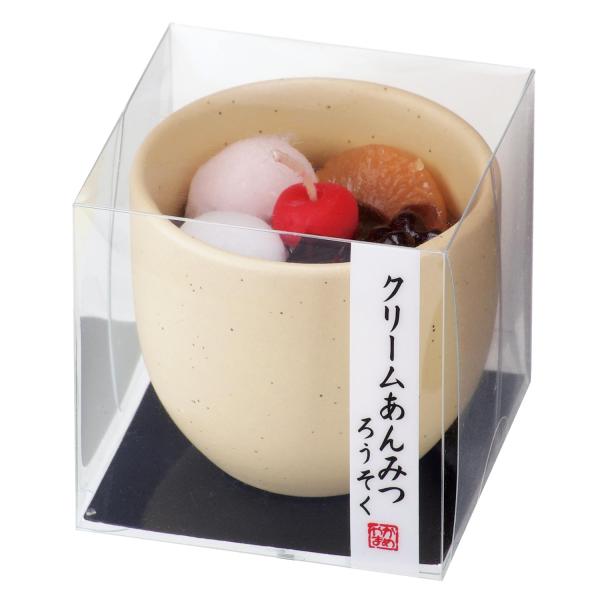 カメヤマ クリームあんみつキャンドル 香り付き 好物キャンドル ローソク