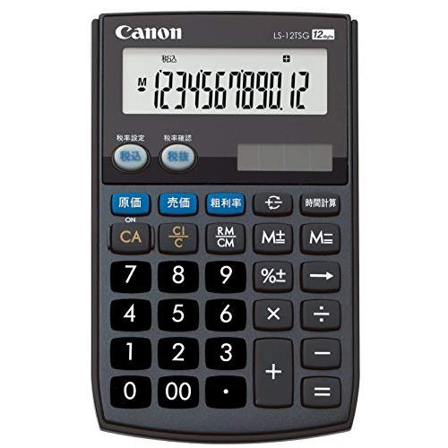 Canon 12桁電卓 LS-12TSG SOB グリーン購入法適合 商売計算機能付