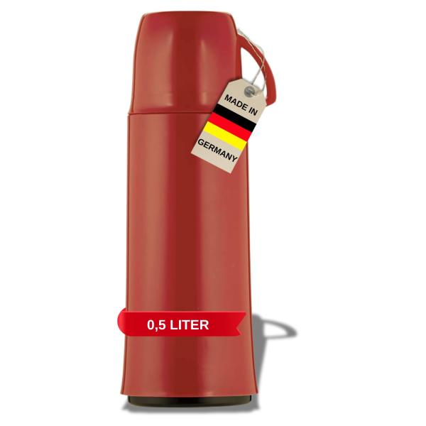 helios[ヘリオス] 卓上用魔法瓶 エレガンス 500ml レッド 754422