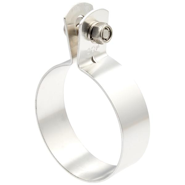 キジマ(Kijima) バイクパーツ マフラーバンド 80mm 汎用 アルミ/シルバー 209-28...