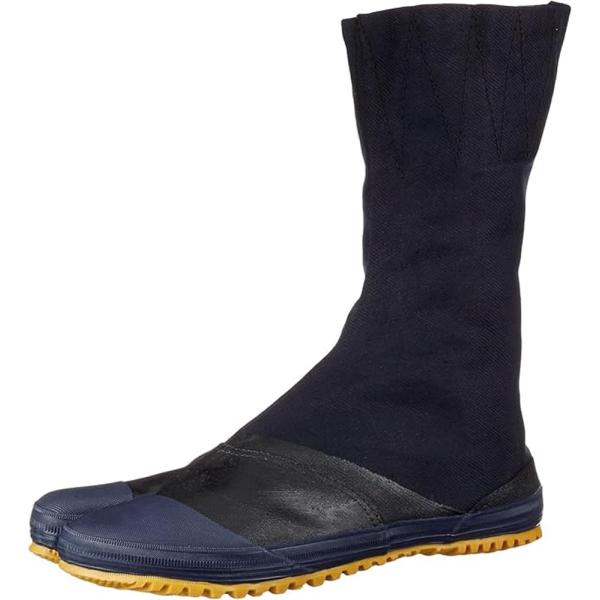 力王 貼付たび 実用地下たび 10枚コハゼ 黒 25.5cm JH10