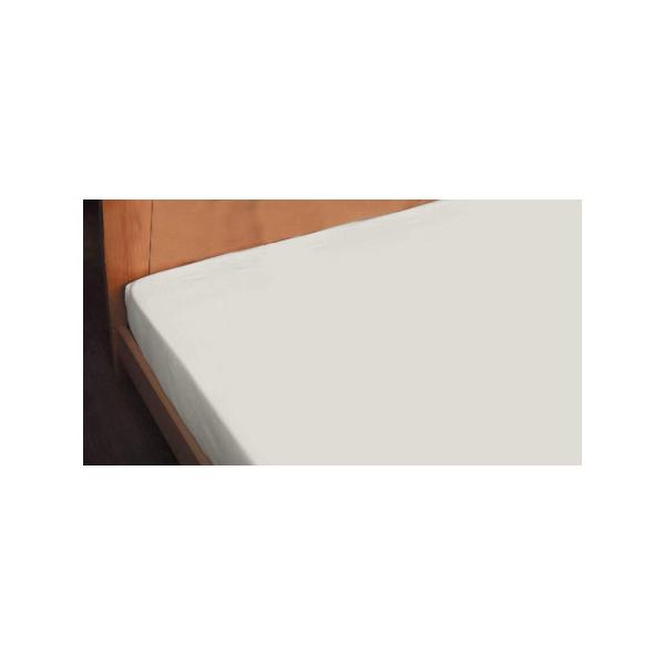 Fab the Home ボックスシーツ ストーン シングル(100x200x30cm) ソリッド ...