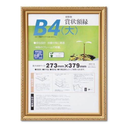 大仙 額縁 賞状額 金消 R B4大 樹脂製 シュリンクパック J045B2900