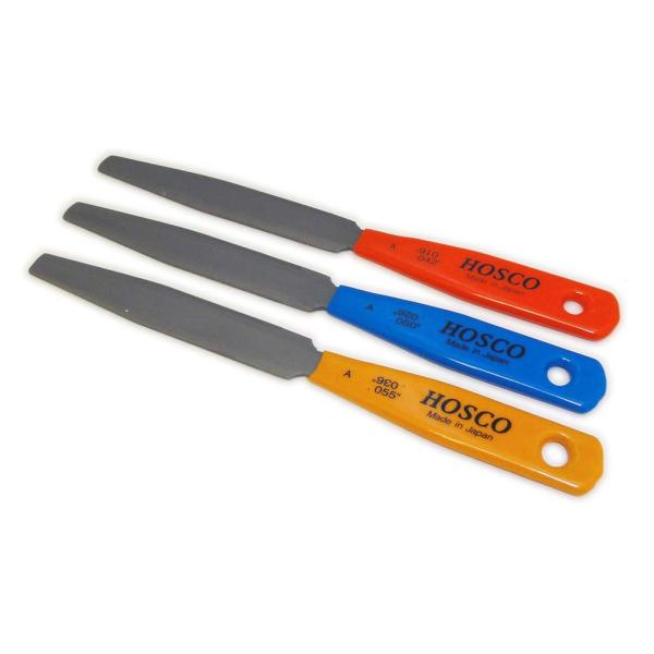 HOSCO Luthiers Tools ナット溝切りヤスリ 3本組 アコースティックギター用 TL...