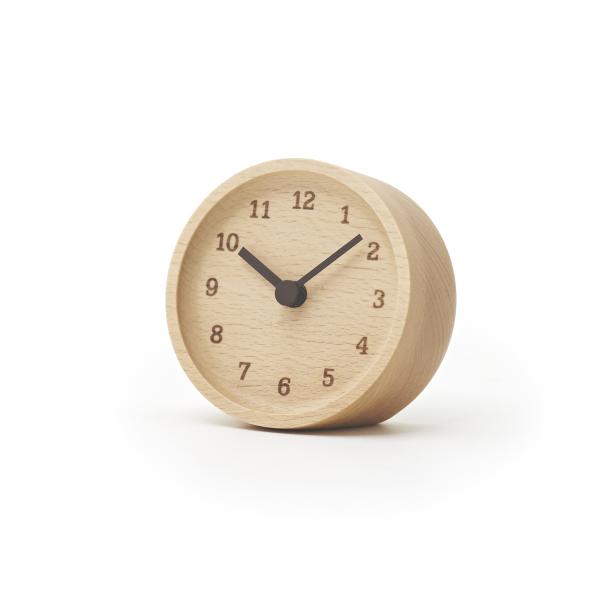 レムノス 置き時計 MUKU desk clock ブナ LC12-05 BN Lemnos