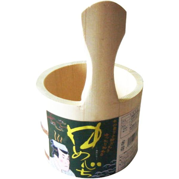 市原木工所 天然木 湯桶 手付湯桶 39053