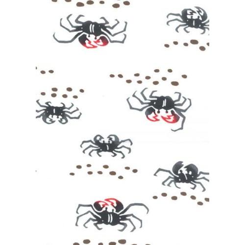 丸全 注染手ぬぐい 手拭 カニ 606 37×98cm