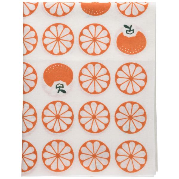 丸全 注染手ぬぐい 手拭 みかん 696 37×98cm