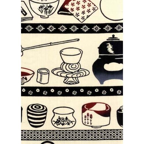 丸全 注染手ぬぐい 手拭 茶道具 1043 37×98cm