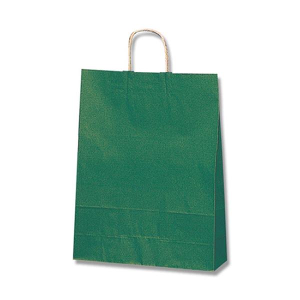 シモジマ ヘイコー 手提 紙袋 25CB 2才 未晒 クラフト グリーン 32x11.5x41cm ...
