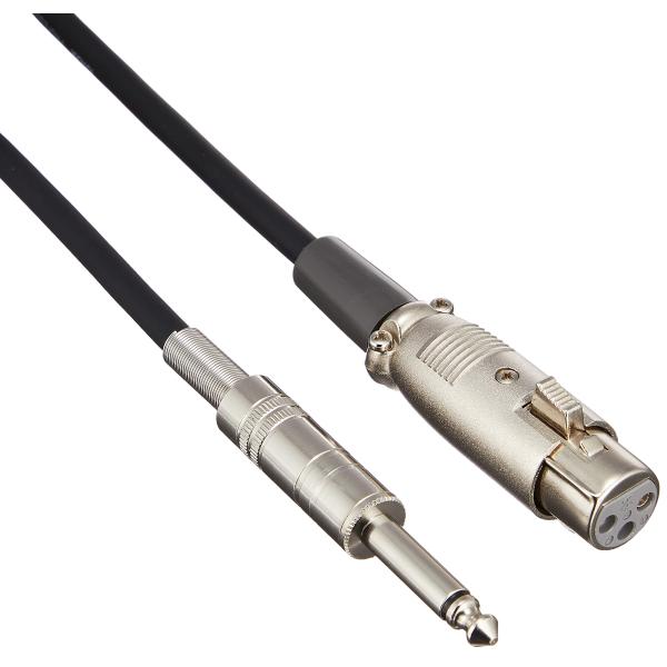 マイクコード15m （6.3モノラルプラグ-3ピンメス）