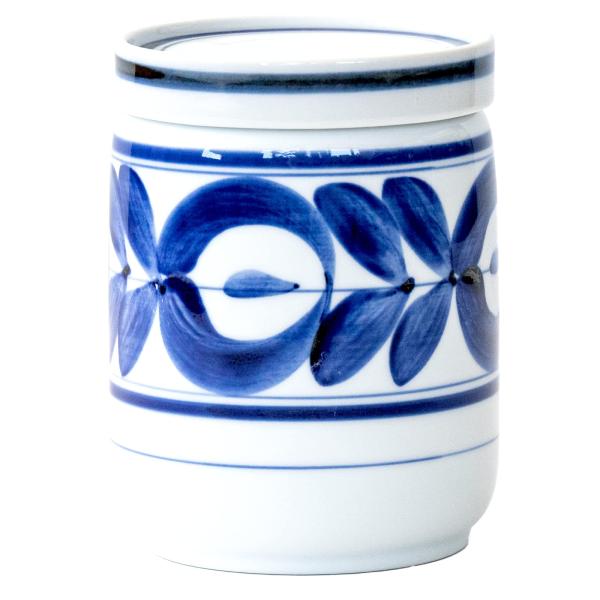 西海陶器 波佐見焼 ストッカー(保存陶器) (大) マジョリカ柄 73450