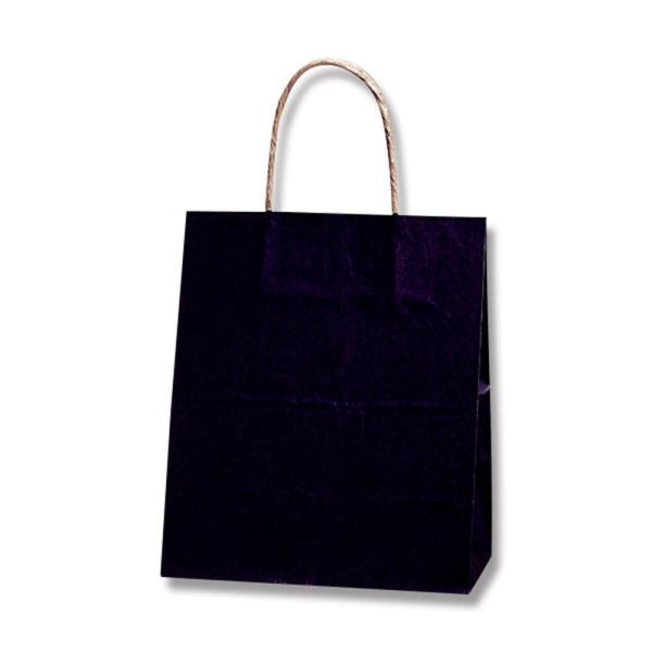 シモジマ ヘイコー 手提 紙袋 25CB 21-12 未晒 クラフト クロ 21x12x25cm 5...