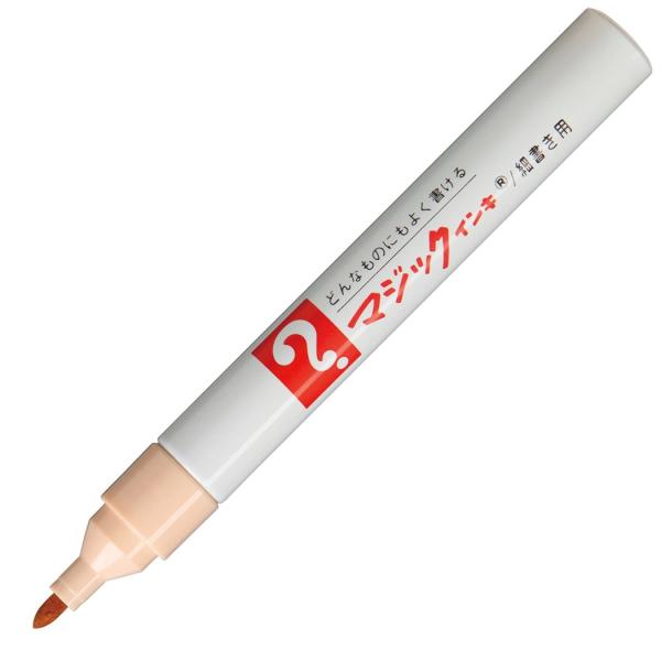 マジックインキ 油性ペン No.500 細字 うす橙 10本 B-M500-T17