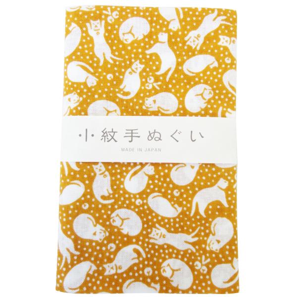 宮本 小紋手ぬぐい 鈴ねこ 33×90cm 33354
