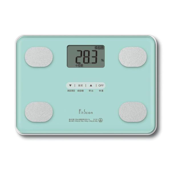 タニタ 体重 体組成計 グリーン FS-102 GR フィットスキャン 乗るだけで電源オン