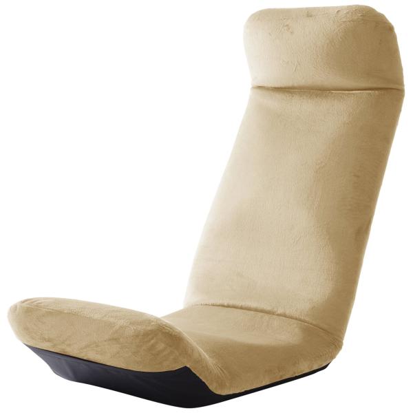 セルタン 座椅子 高反発 和楽チェア プレミアム 上タイプ テクノベージュ 背筋ピン 頭部脚部リクラ...