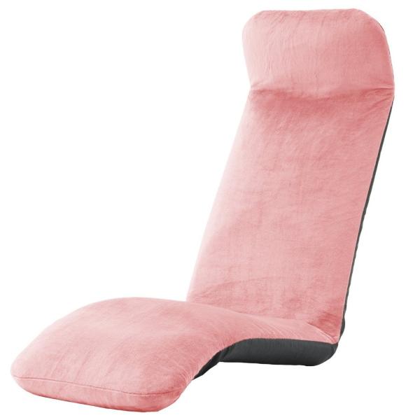 セルタン 座椅子 高反発 和楽チェア プレミアム 下タイプ テクノピンク 背筋ピン 頭部脚部リクライ...