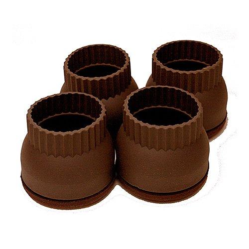 WAKI 家具のスベリ材キャップL(丸角兼用)フェルト付 CWE023F L DB 1脚分