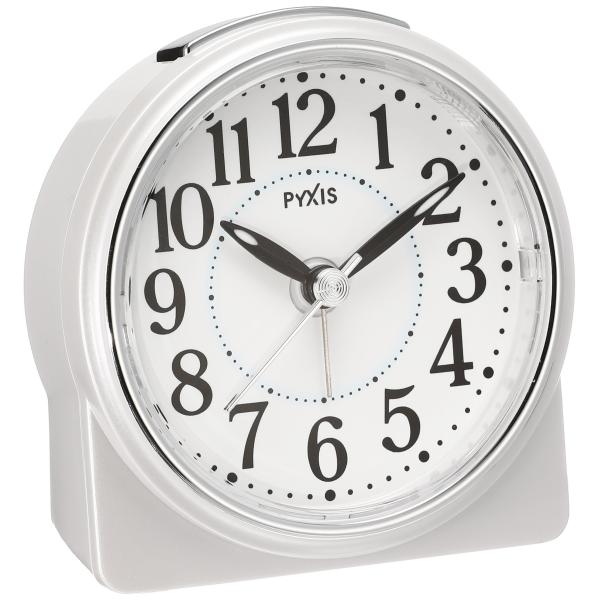 セイコー クロック 目覚まし時計 アナログ PYXIS ピクシス 白 パール NR439W SEIK...